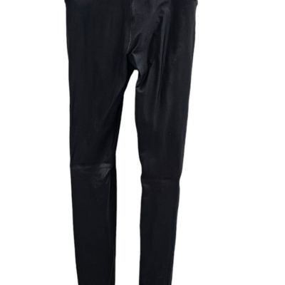 Aritiza Wilfred Free Leggings Womens Small Faux Leather Black High Rise Stretch